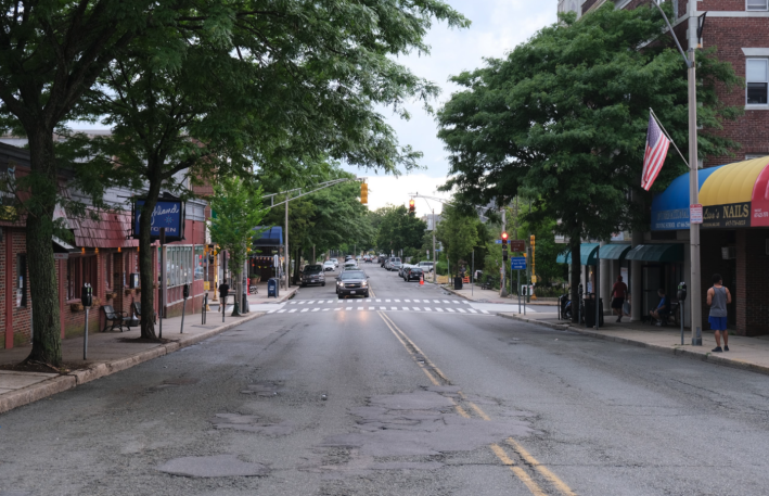 Highland Avenue near Central St. in 2020.