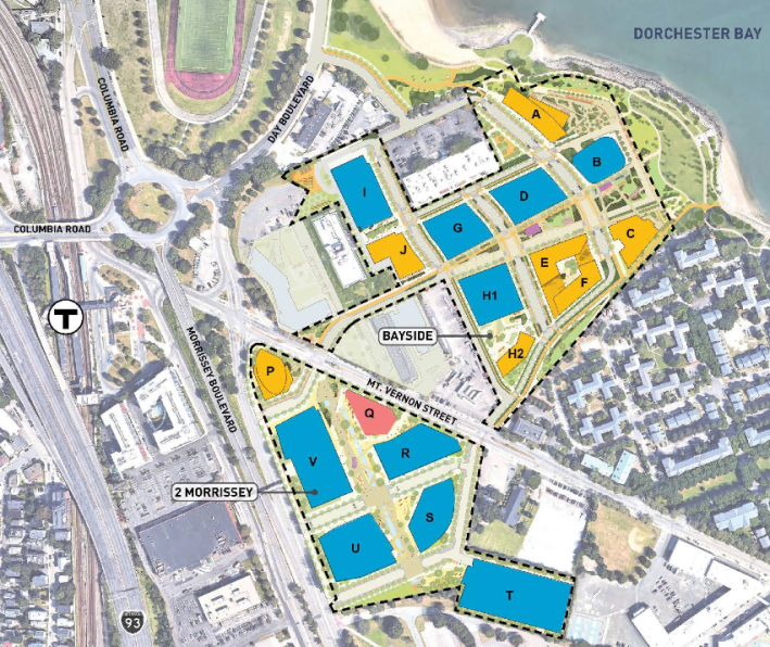 Sketch plan of the Dorchester Bay City development proposal