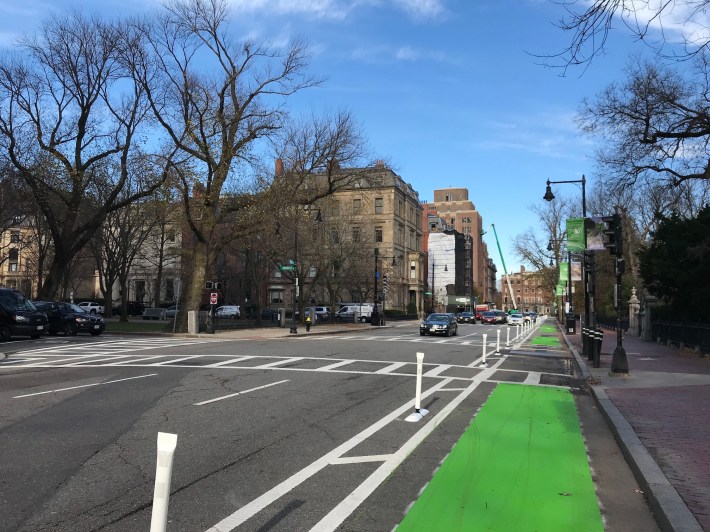 Arlington St. protected bike lane