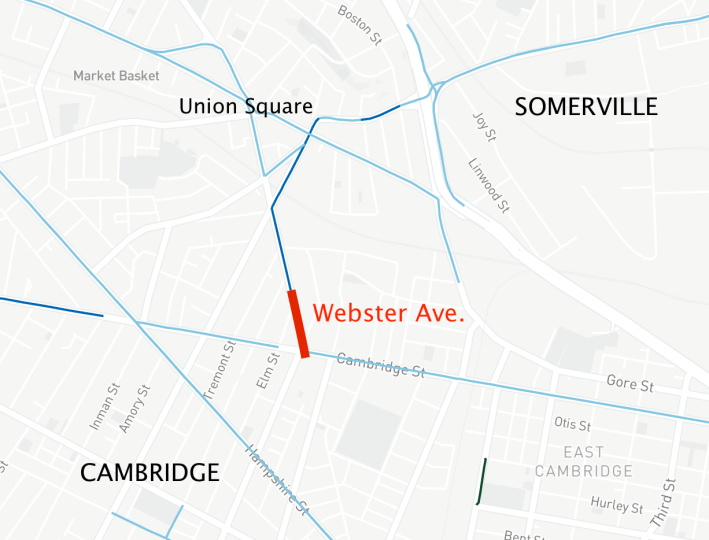 Webster Ave. locator map