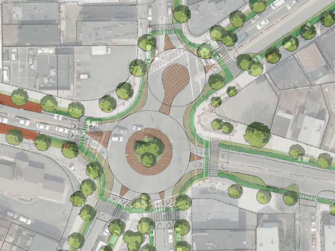Andrew Square roundabout concept plan