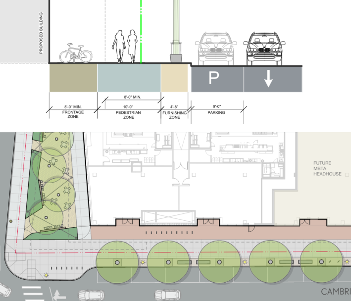 As of May 2021, plans for the Massachuetts General Hospital expansion do not show any major changes to Cambridge Street, where city plans call for a "high-comfort" bike lane to be built.