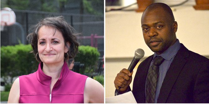 The four candidates vying to be Somerville's next mayor: City Councilor Katjana Ballantyne, At-Large City Councilor Wilfred Mbah, Mary Cassesso, and William Tauro.