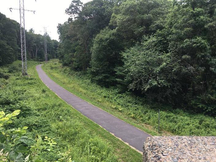 The Mass. Central Rail Trail in Weston.