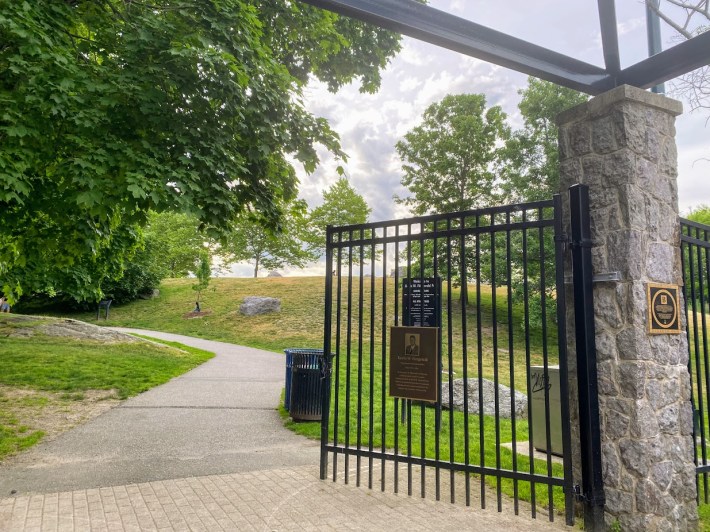 main gate entrance to Kevin Fitzgerald Park