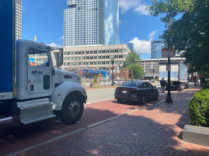 Just a few steps later I came to the Government Center Garage - the reason for the partial Orange Line and Green Line closures and why so many people are now spending more time stuck in traffic riding shuttle buses without dedicated lanes.