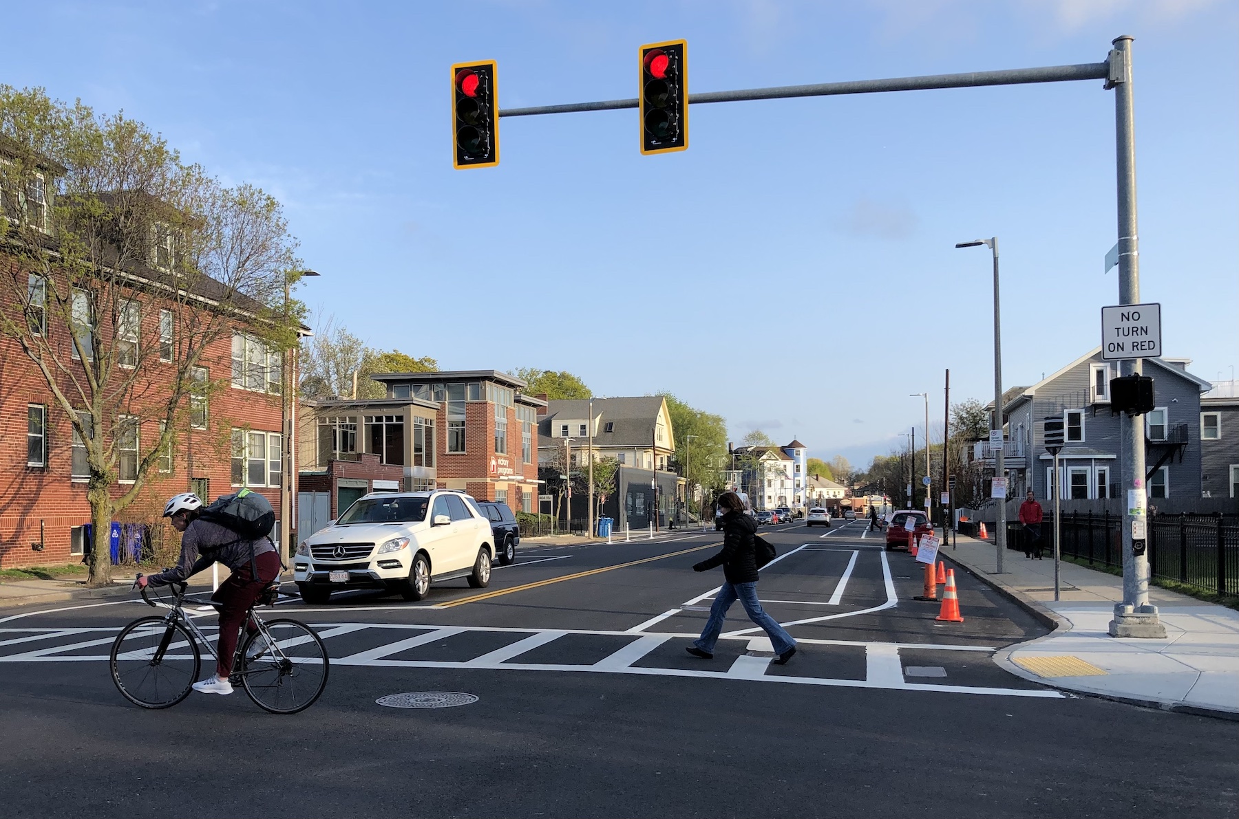 Eyes On the Street New Protected Bike Lanes In Jamaica Plain