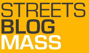 Streetsblog logo on a yellow background