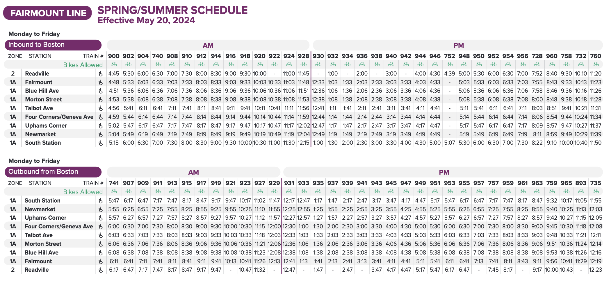 New Fairmount Line Schedule Takes Effect With Trains Every 30 Minutes